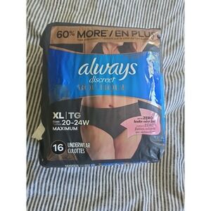 Always Discreet Boutique Incontinence / Postpartum Underwear for Women XL 20-24*